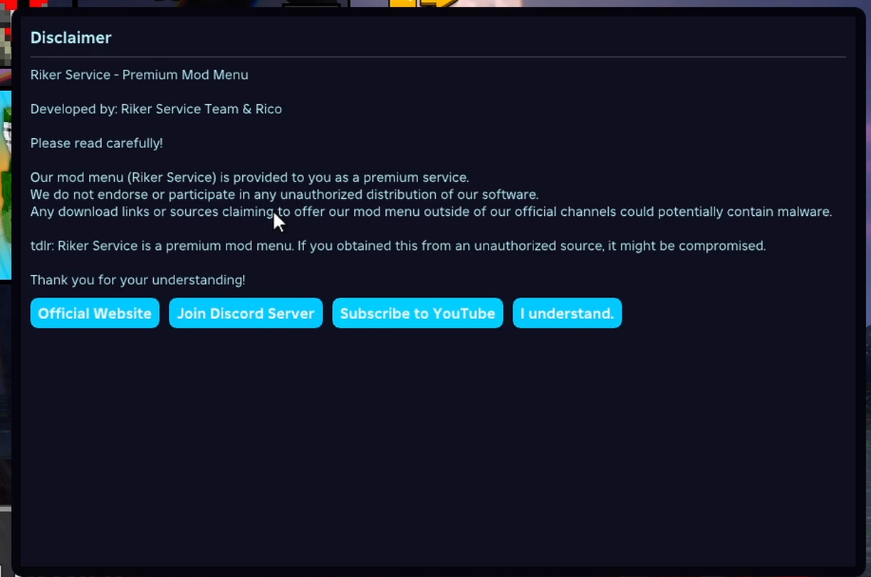 Mod Menu Interface
